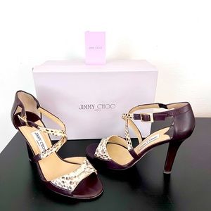 Jimmy Choo Pioneer Python Sandals Size 41